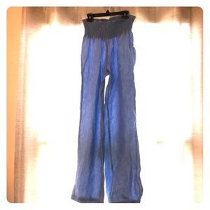 Sky Blue Linen Pants